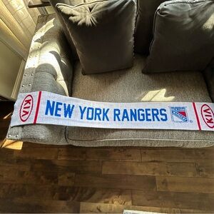 New York Rangers Fan Scarf — White & Blue